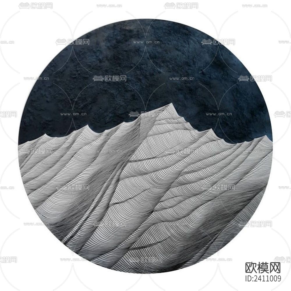 抽象装饰画贴图下载（渲染图8）