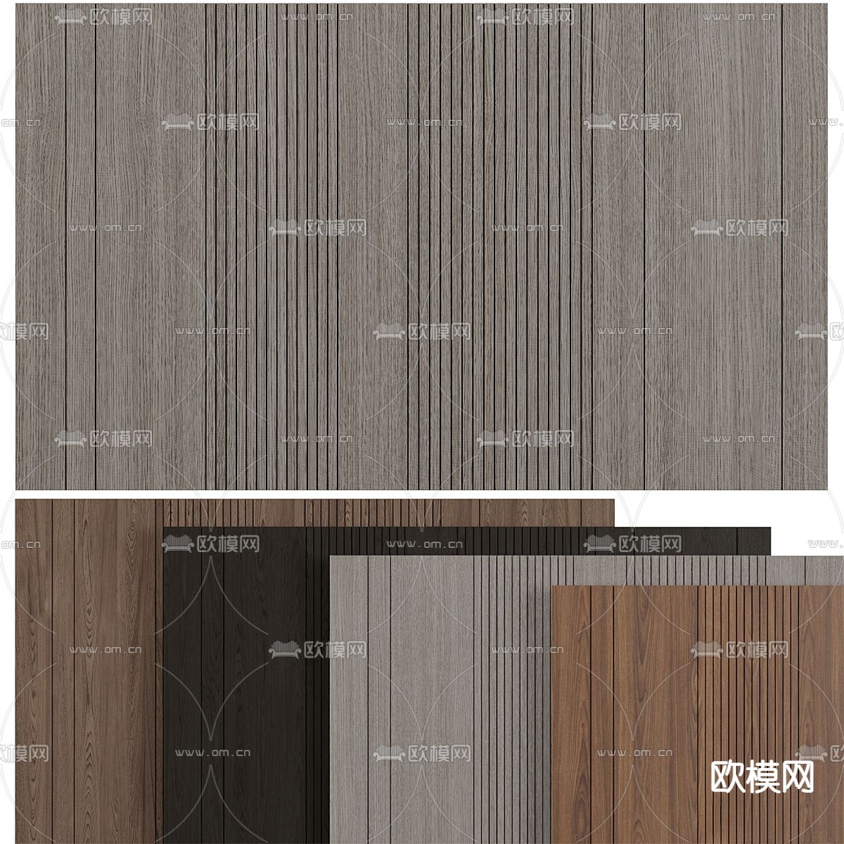 现代护墙板 墙饰板3d模型