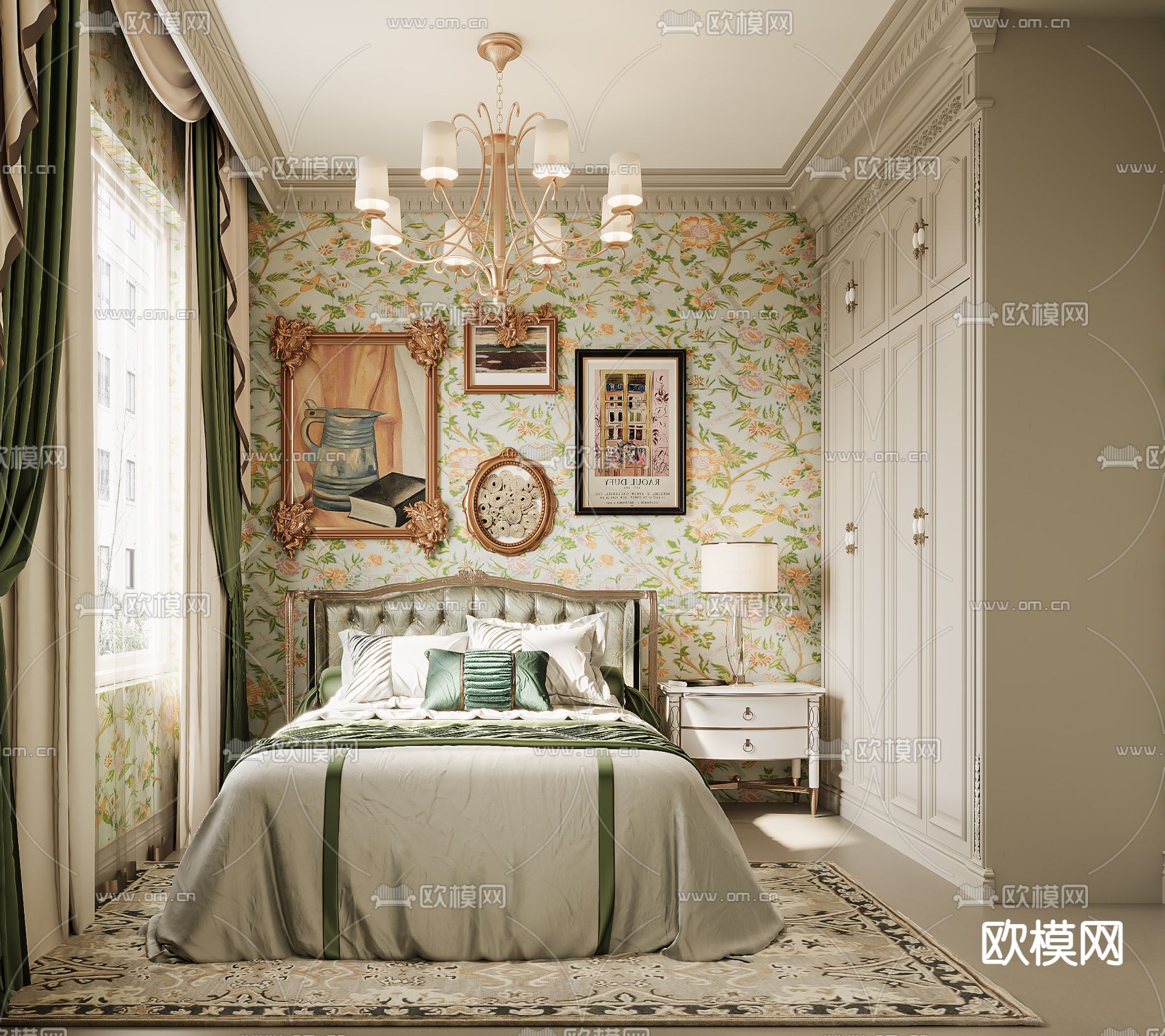 法式儿童房 小孩房3d模型下载