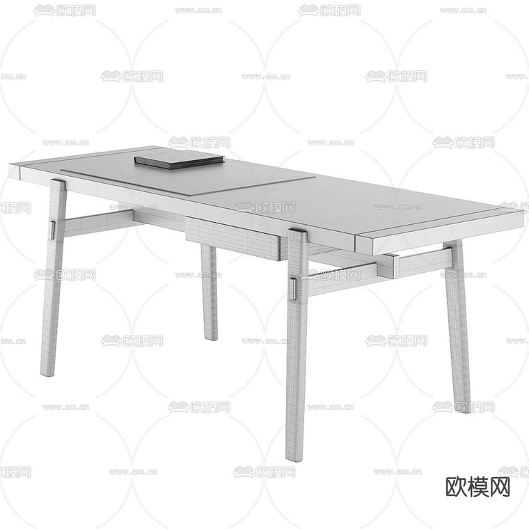 米洛提 Minotti 书桌 书台3d模型下载_ID12243677_3dmax免费模型-欧模网