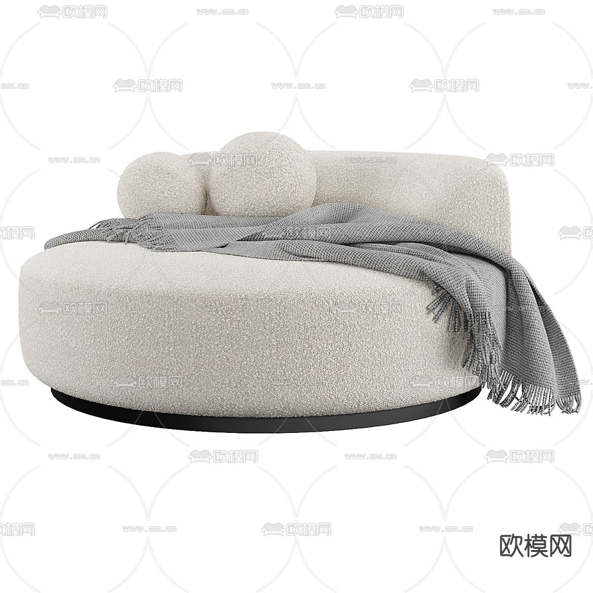 白色沙发3d模型下载（渲染图2）