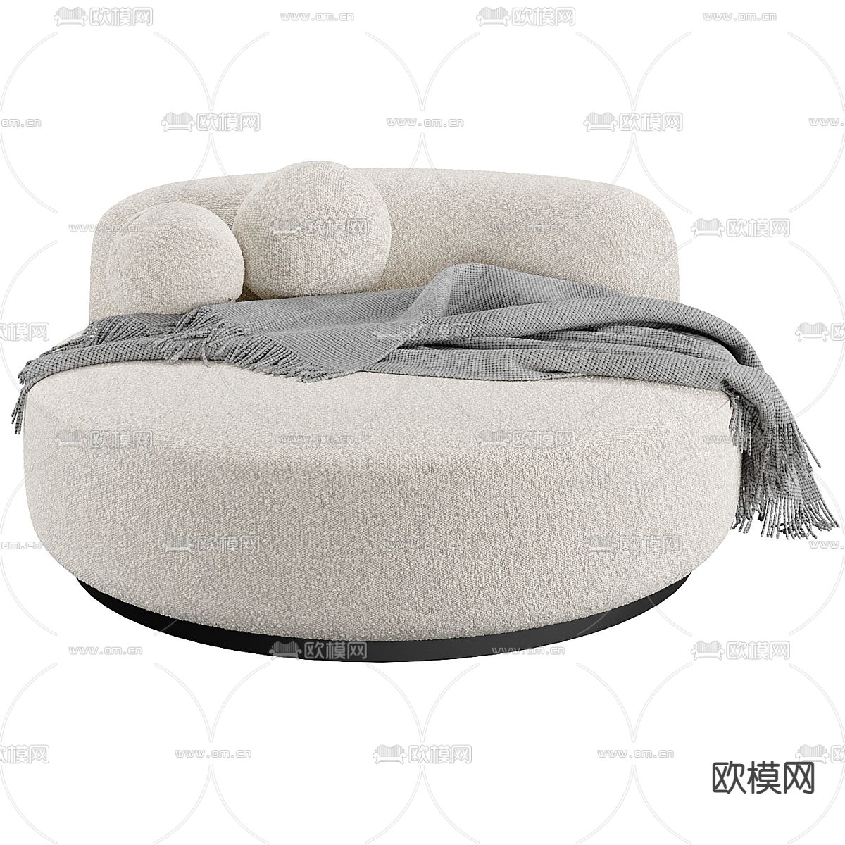 白色沙发3d模型下载（渲染图1）