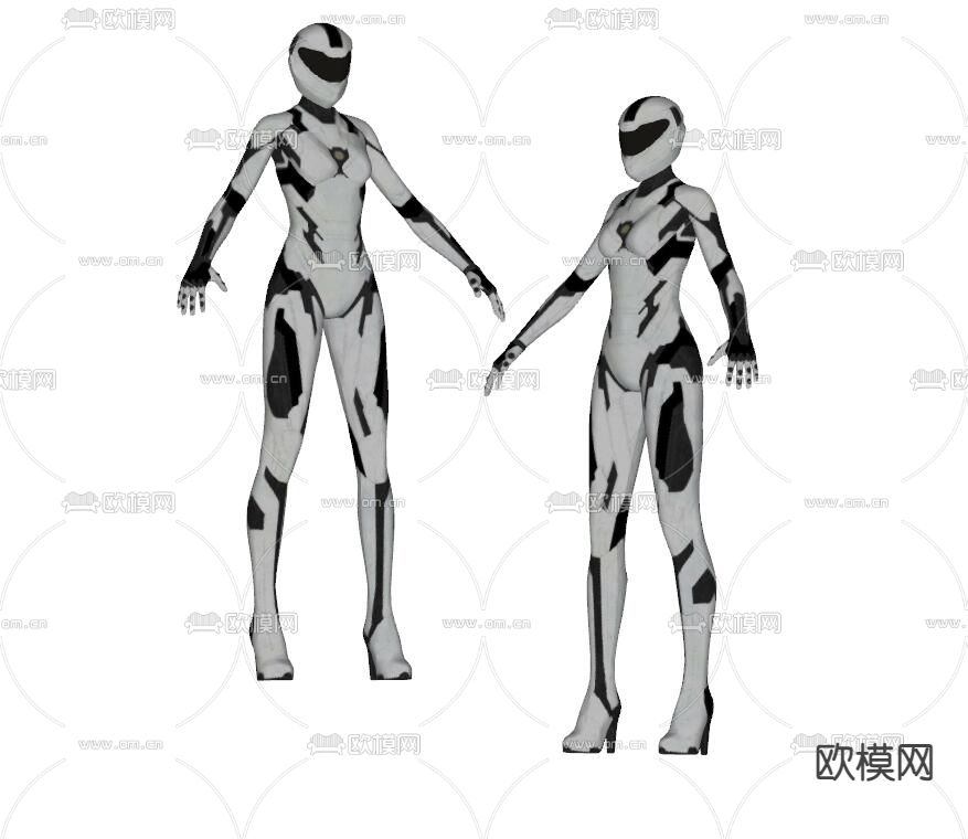 现代机器人su模型下载（渲染图2）