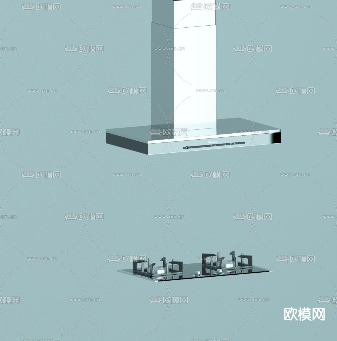 油烟机 燃气灶免费3d模型下载