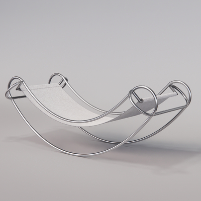  现代躺椅 摇椅su模型 