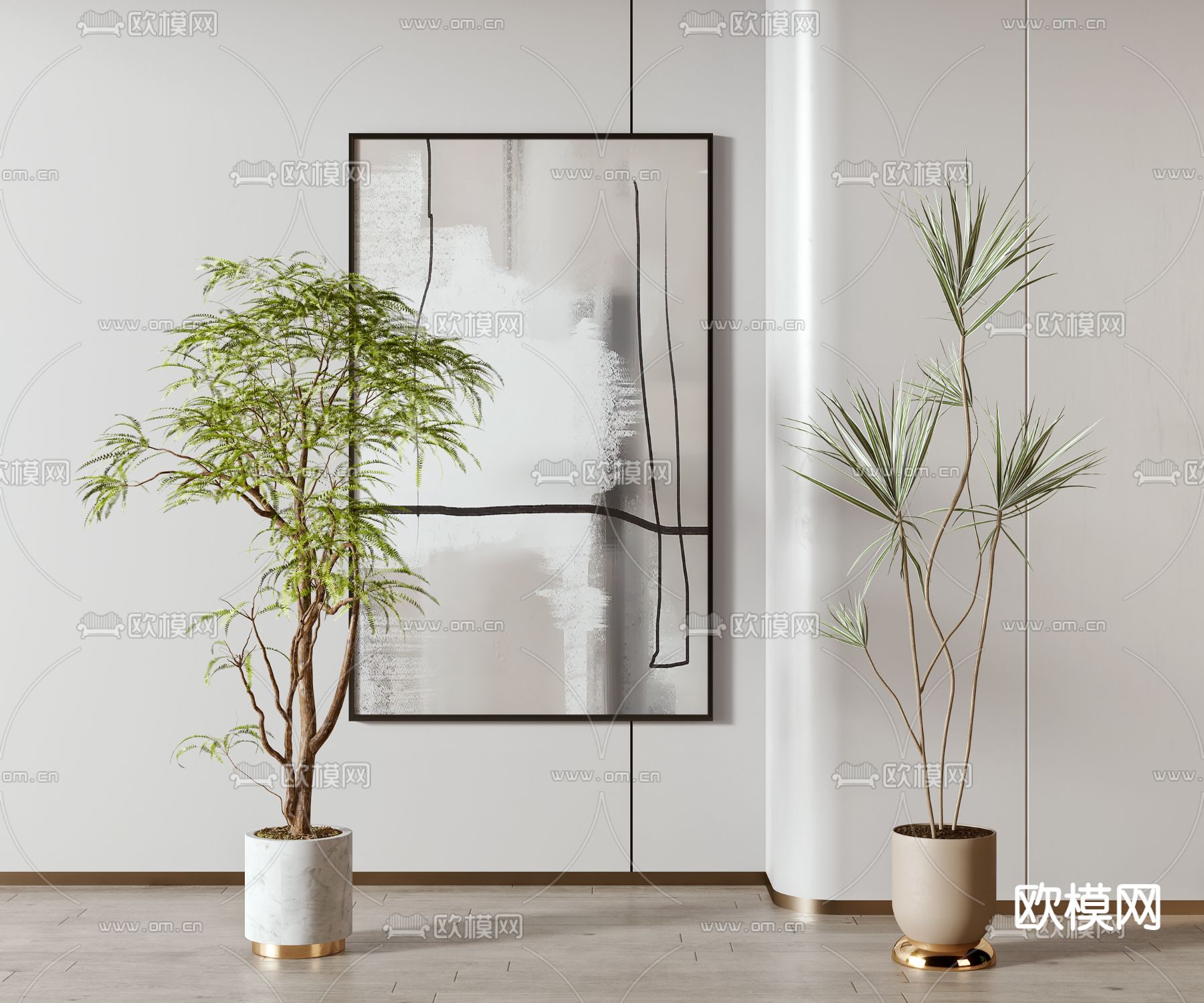 植物盆栽 盆景3d模型下载