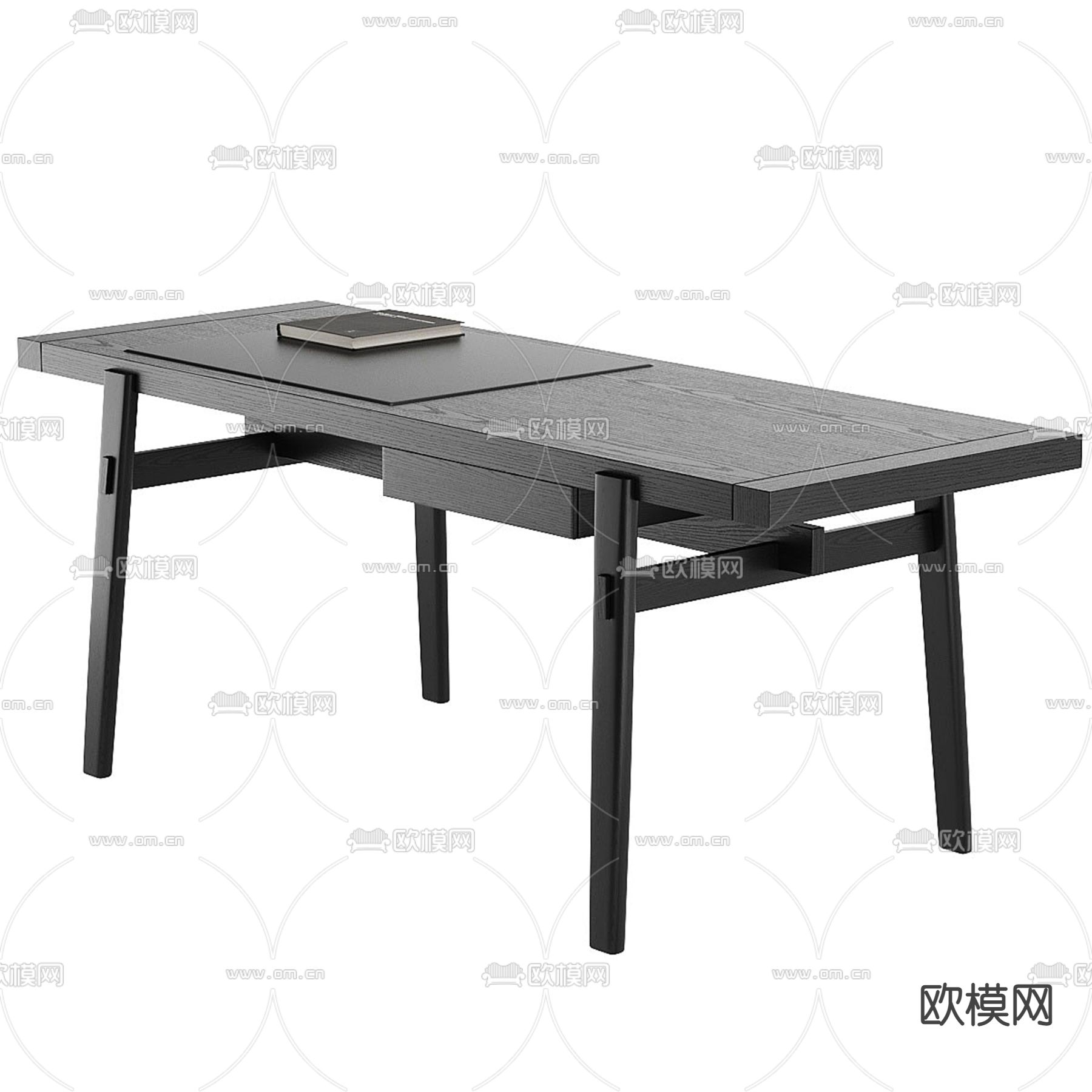 米洛提 Minotti 书桌 书台3d模型下载_ID12243677_3dmax免费模型-欧模网