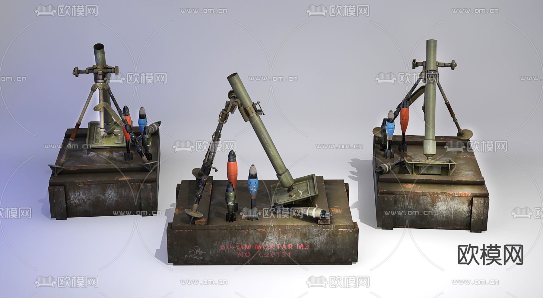 现代榴弹炮3d模型下载