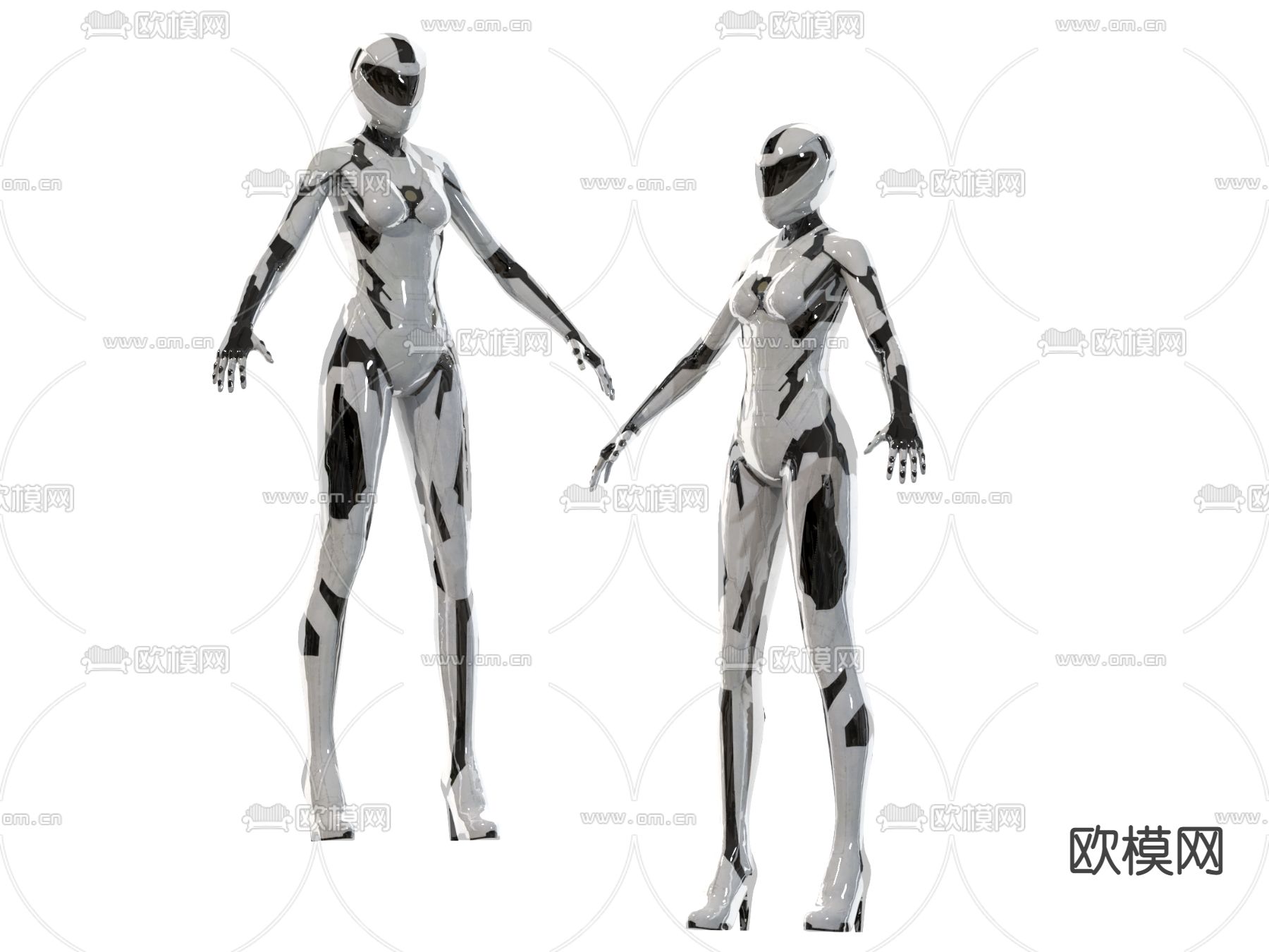 现代机器人su模型下载（渲染图1）