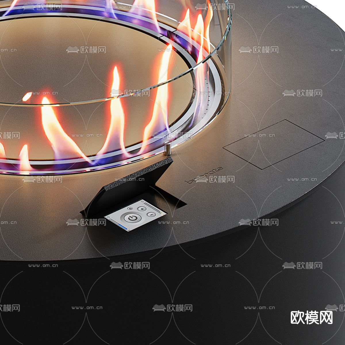 圆形壁炉 篝火3d模型