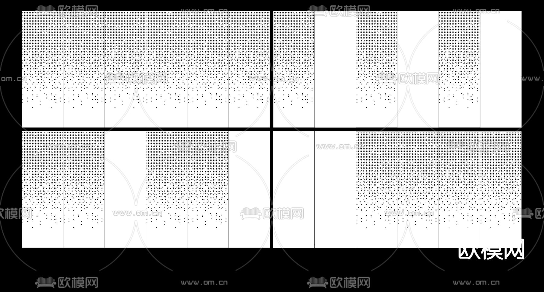 现代穿孔板su模型下载（渲染图2）