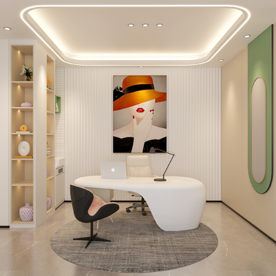  现代医美咨询室su模型 