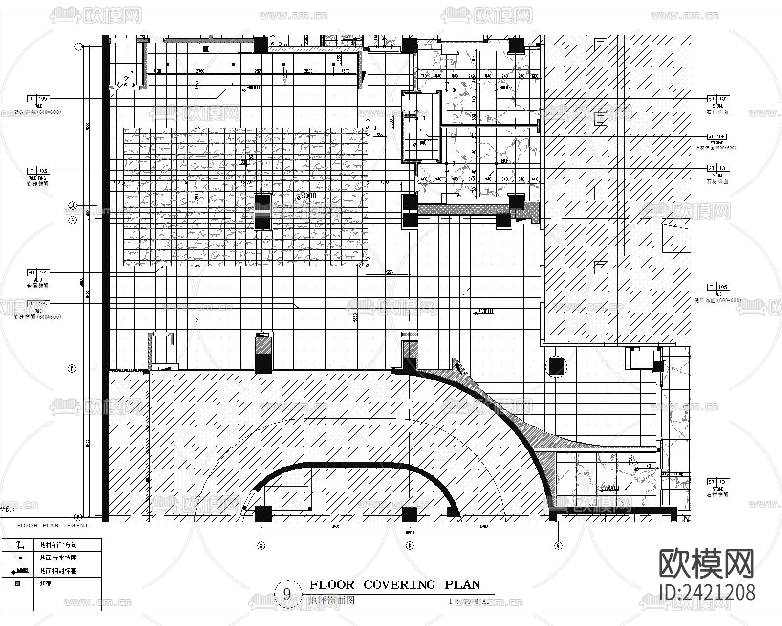 员工食堂公司食堂装修设计cad施工图下载（渲染图5）