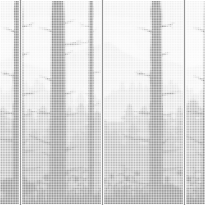  树林剪影金属穿孔铝板贴图 