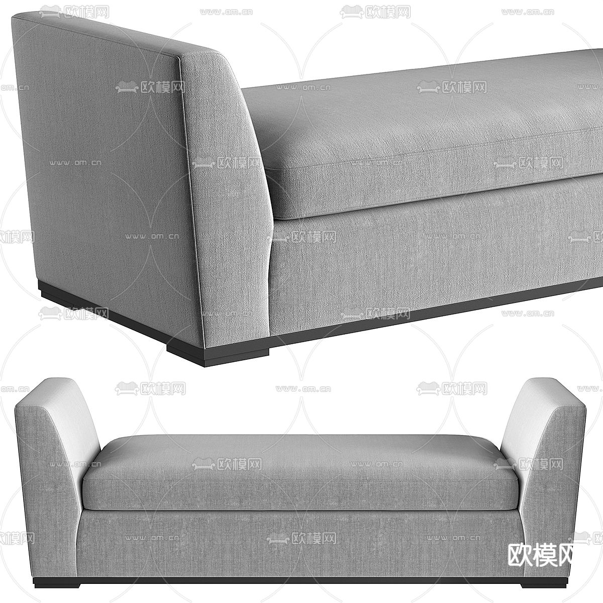 现代沙发凳 脚踏3d模型下载