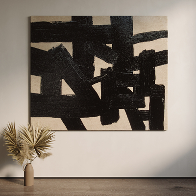  侘寂风抽象 装饰画su模型 