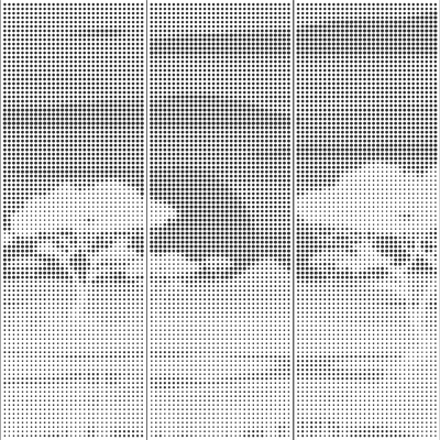  山峰树林剪影金属穿孔铝板贴图 