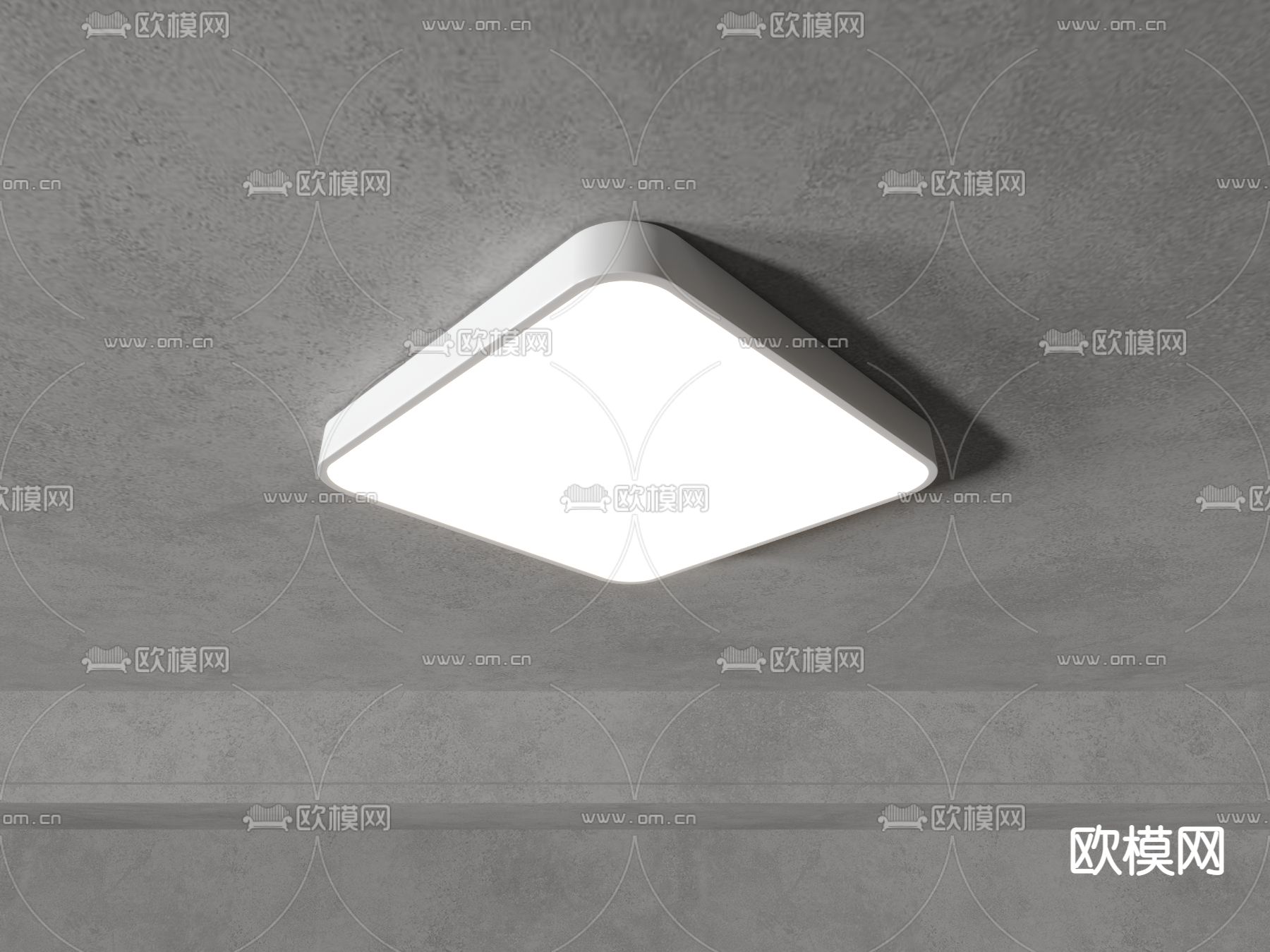 现代吸顶灯su模型