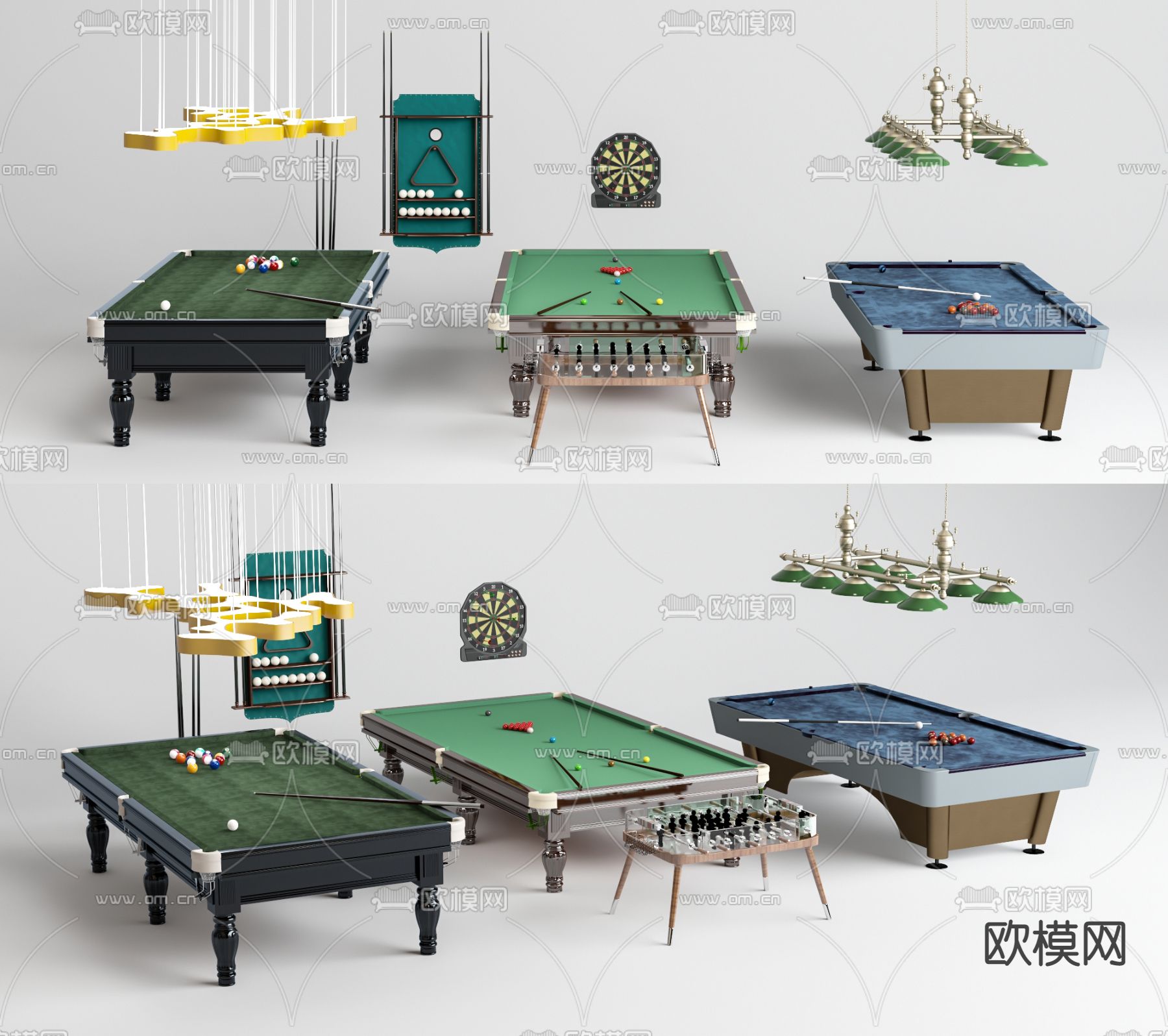 台球 桌球杆3d模型下载