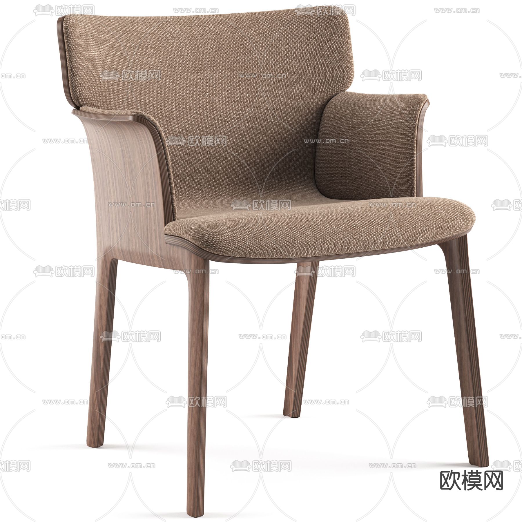 现代休闲椅子3d模型下载（渲染图3）