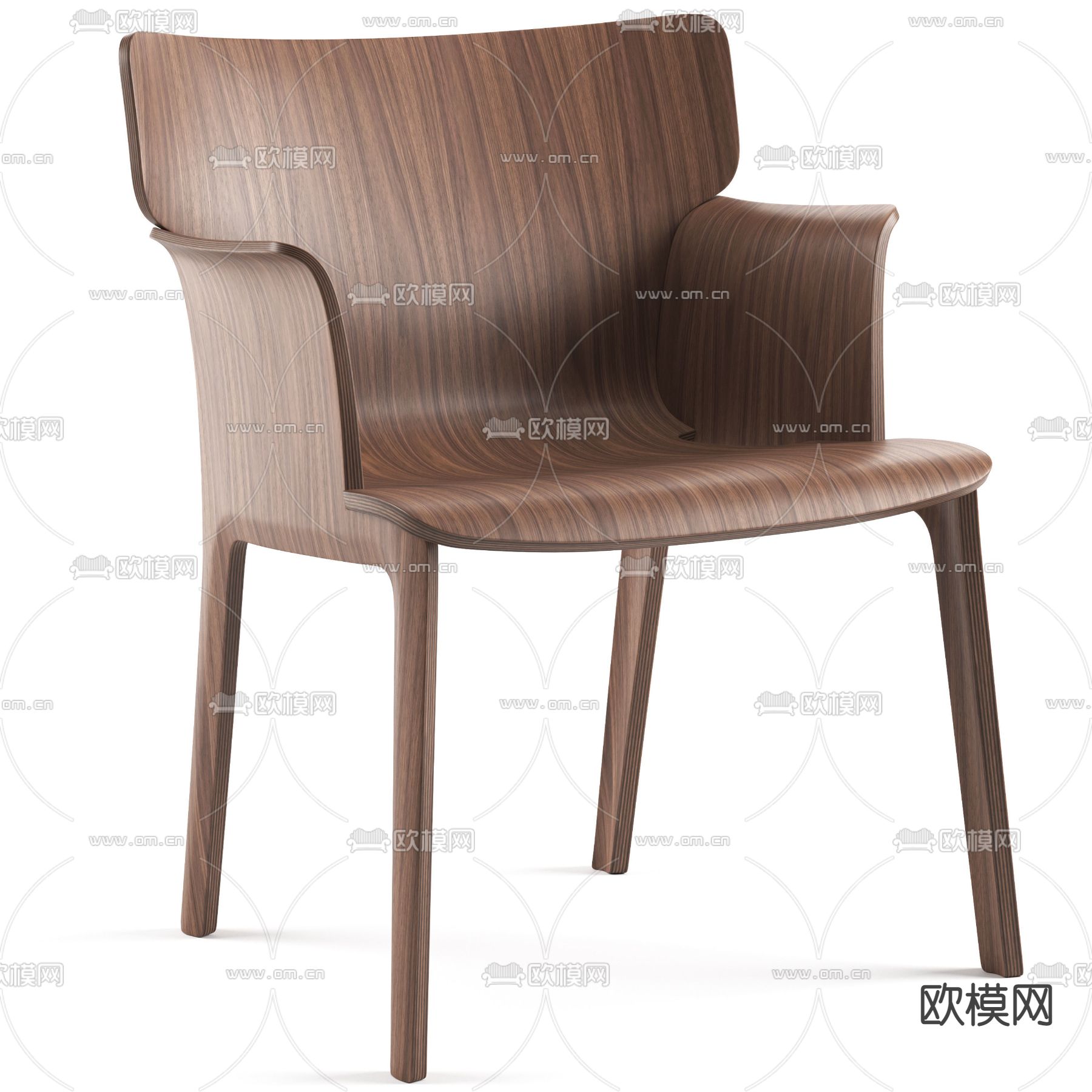 现代休闲椅子3d模型下载（渲染图2）