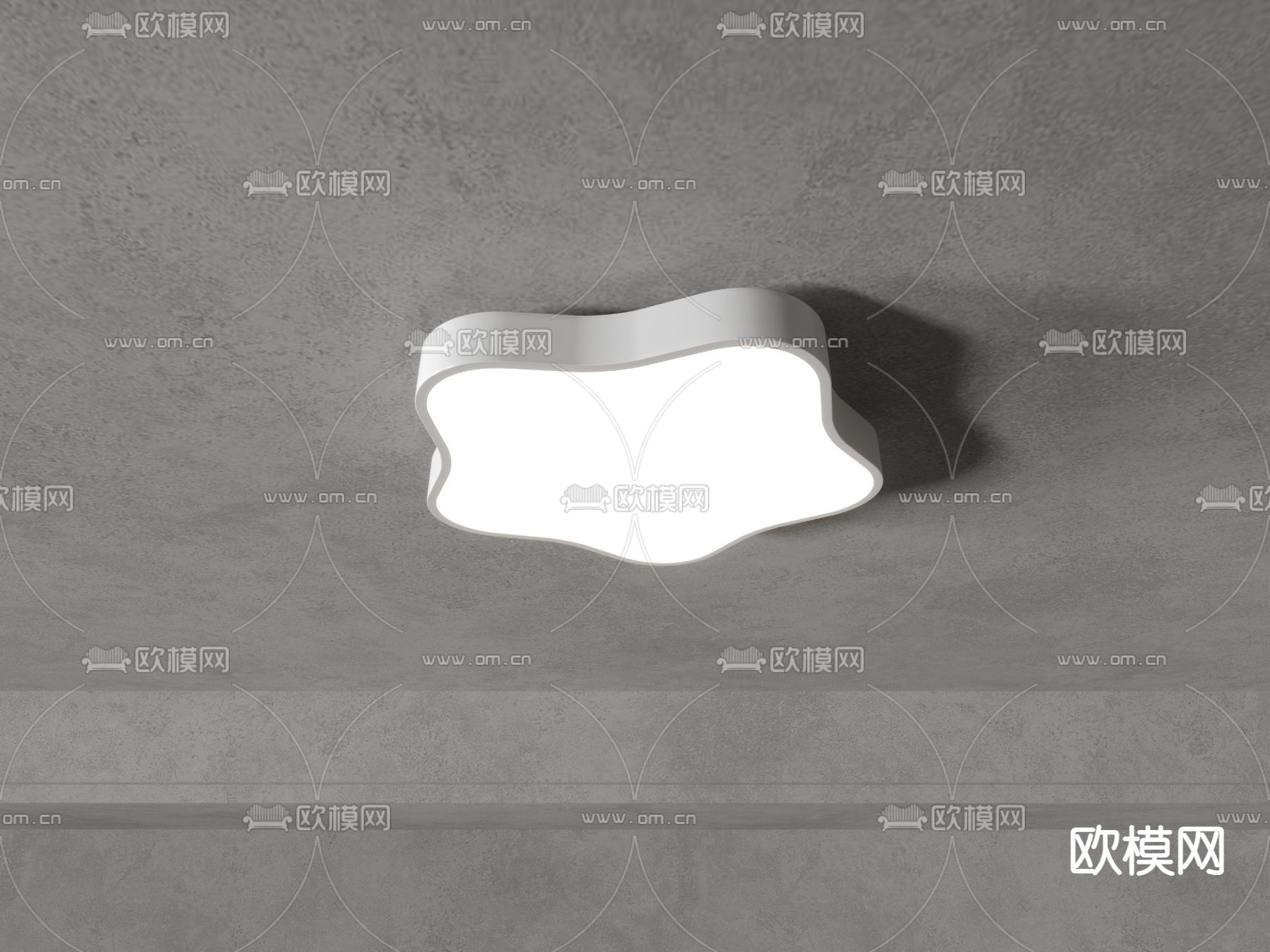 现代吸顶灯su模型