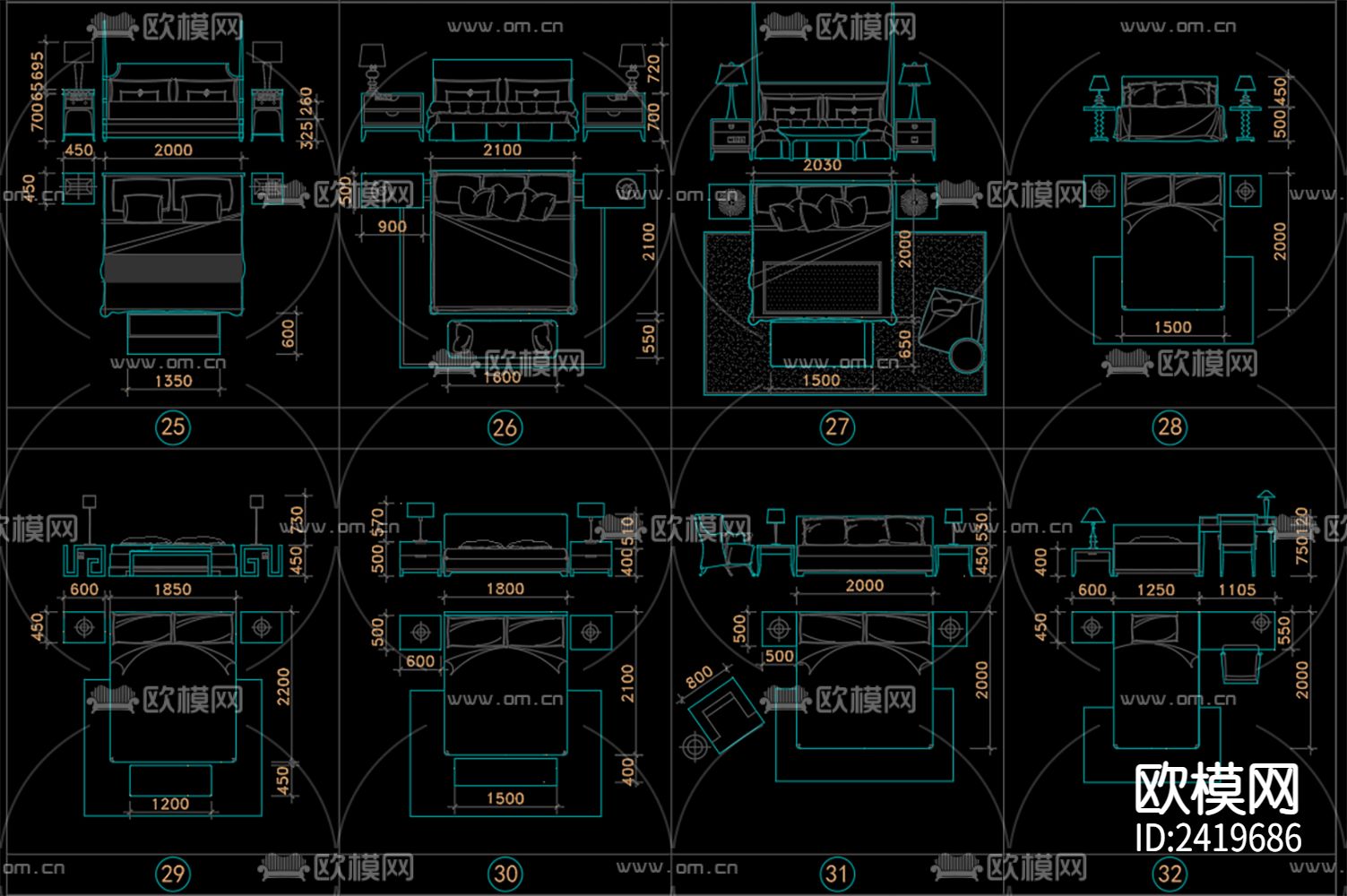 素材图库设计cad施工图下载（渲染图4）
