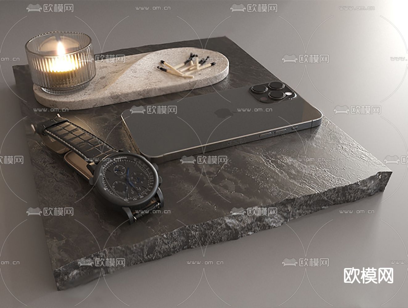 手表 手机 烛台su模型下载