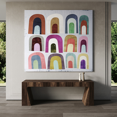 侘寂风 抽象挂画 装饰画su模型