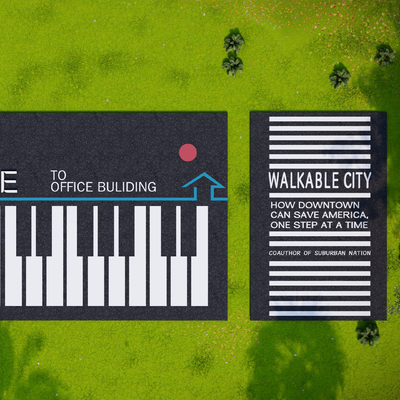  道路 斑马线su模型 