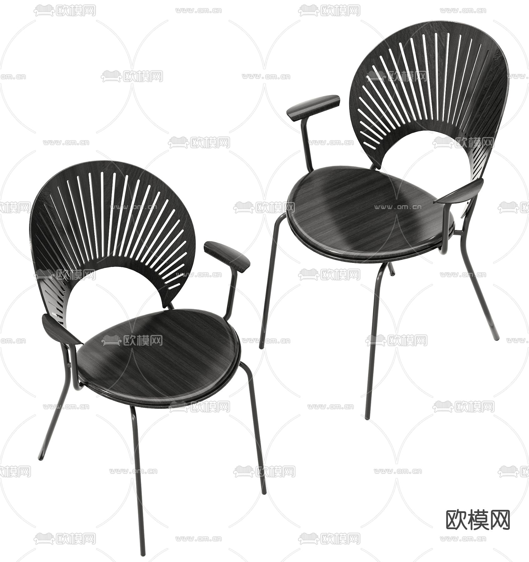 现代单椅子3d模型下载