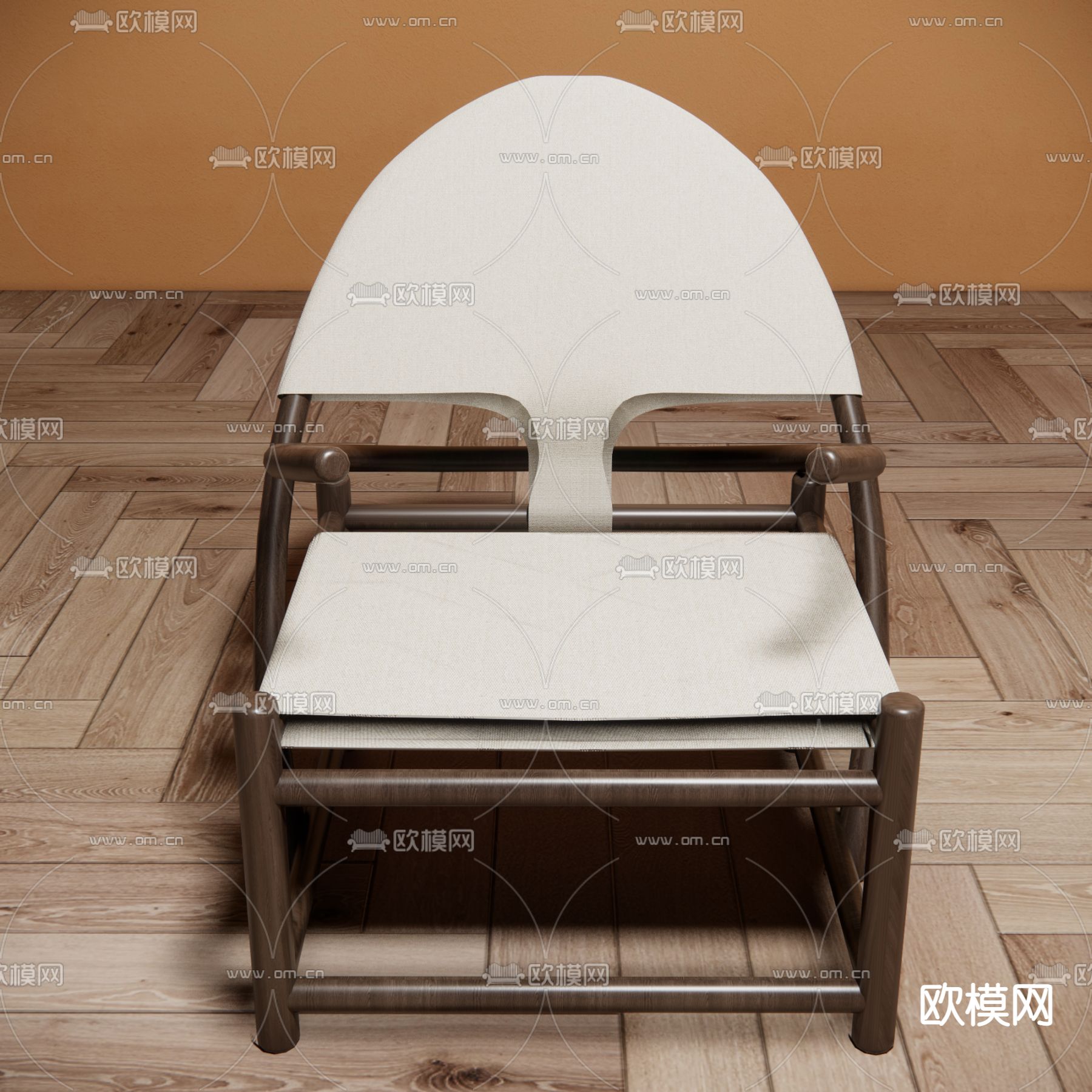 现代躺椅 椅子su模型下载（渲染图3）