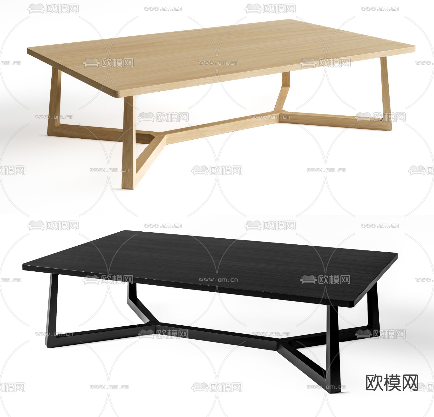 flexform 现代茶几su模型