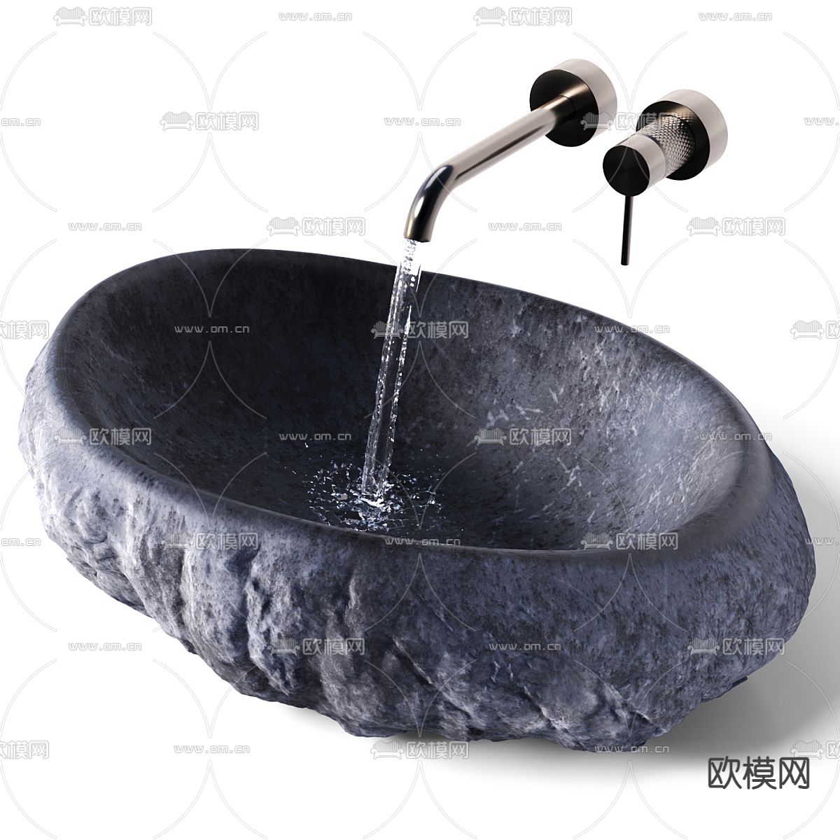 现代洗手台 台盆3d模型下载（渲染图4）