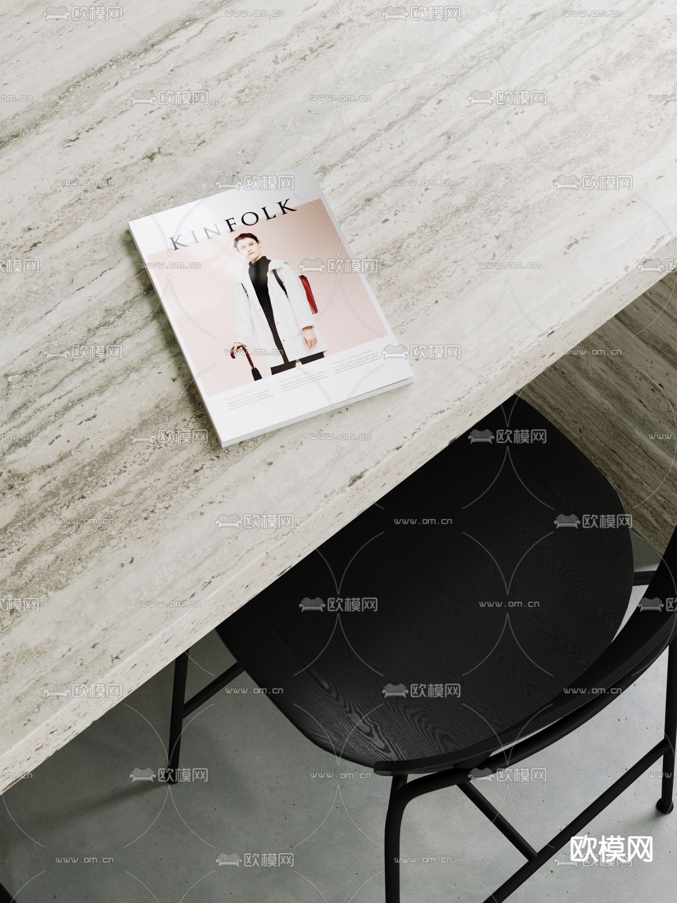 孟菲斯风客餐厅3d模型下载（渲染图6）