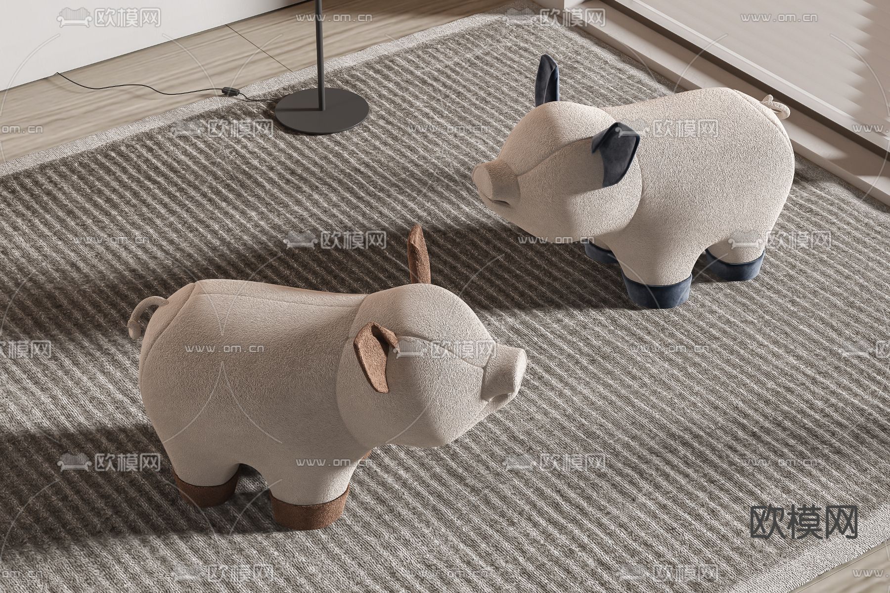 动物矮凳  儿童凳子3d模型