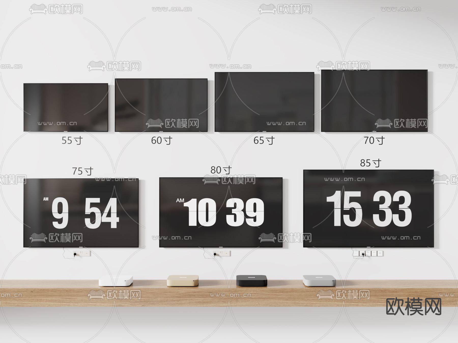 电视 液晶电视机su模型下载（渲染图1）