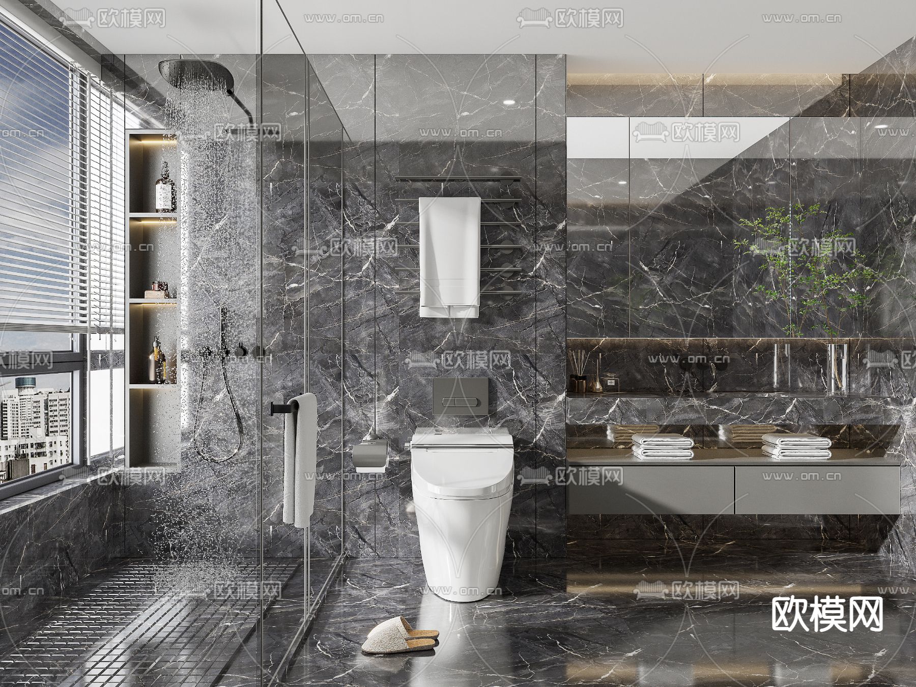 卫生间su模型下载（渲染图1）