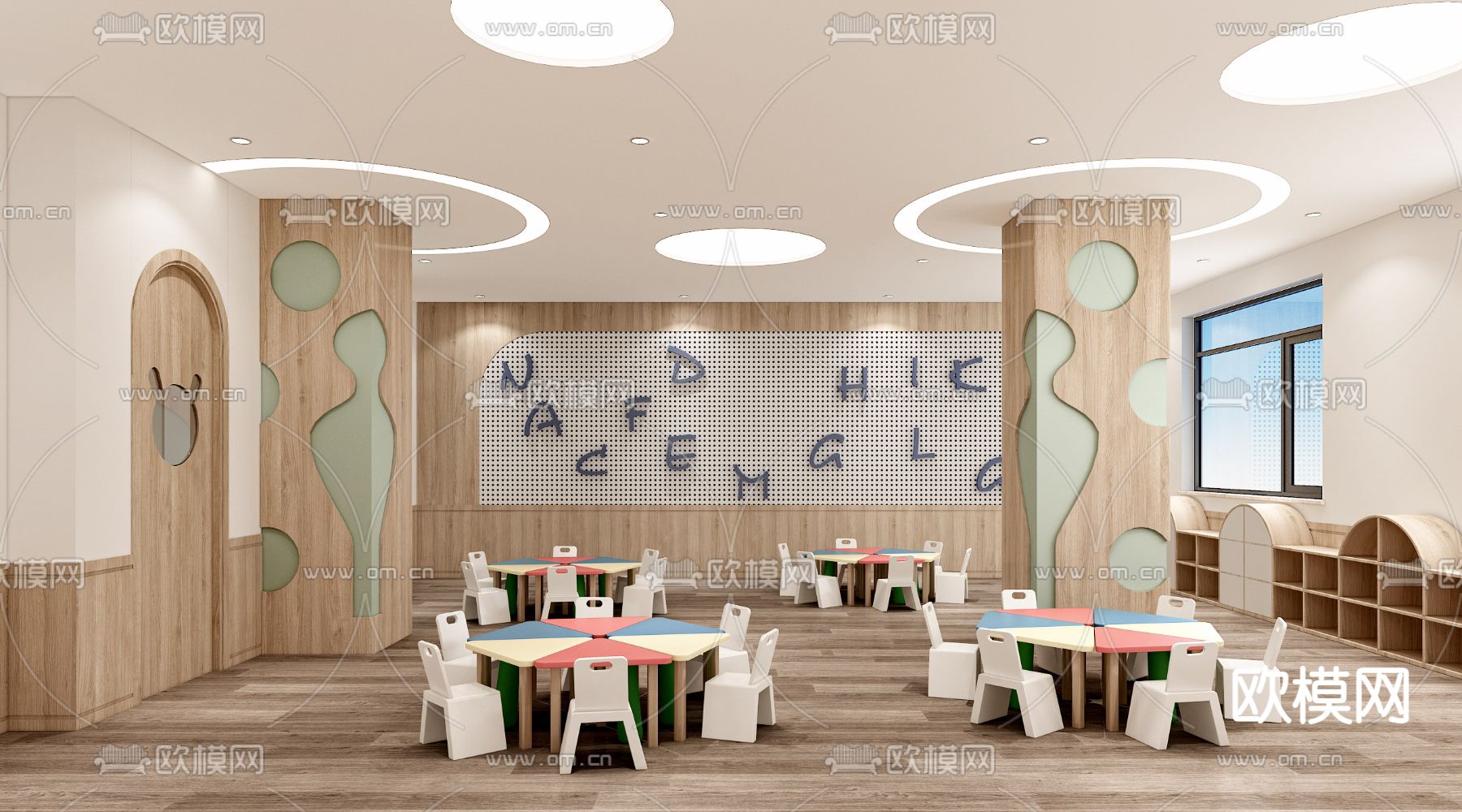 托育中心 幼儿园3d模型下载（渲染图5）