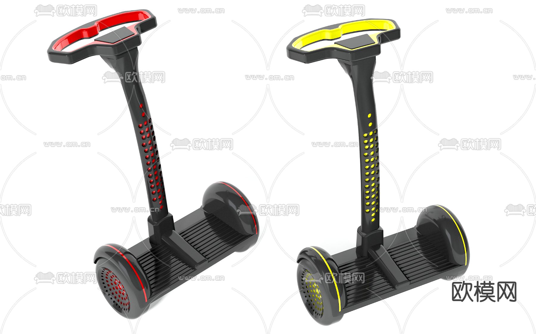 平衡车 代步车3d模型下载