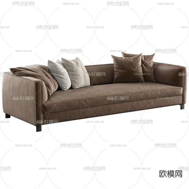 现代简约创意双人沙发免费3d模型下载