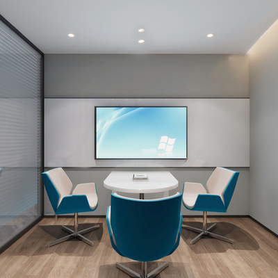  现代洽谈室su模型 