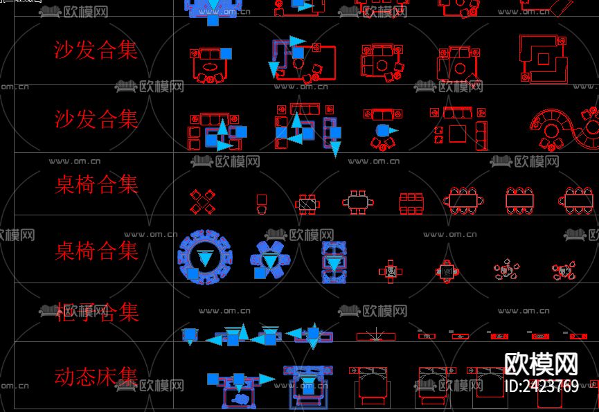 高效率的节点动态块模块设计cad施工图下载（渲染图5）