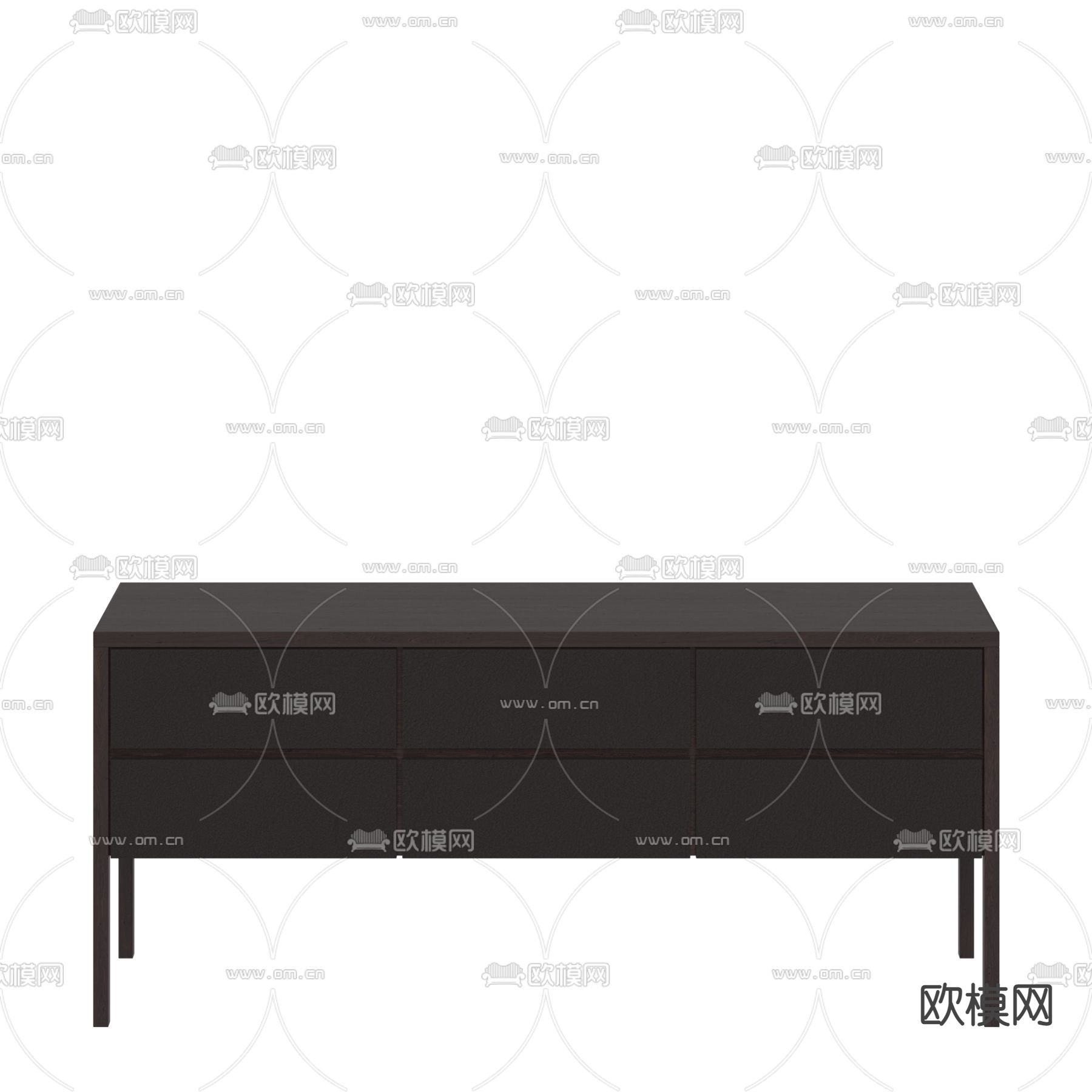 后现代玄关柜 边柜su模型下载（渲染图1）