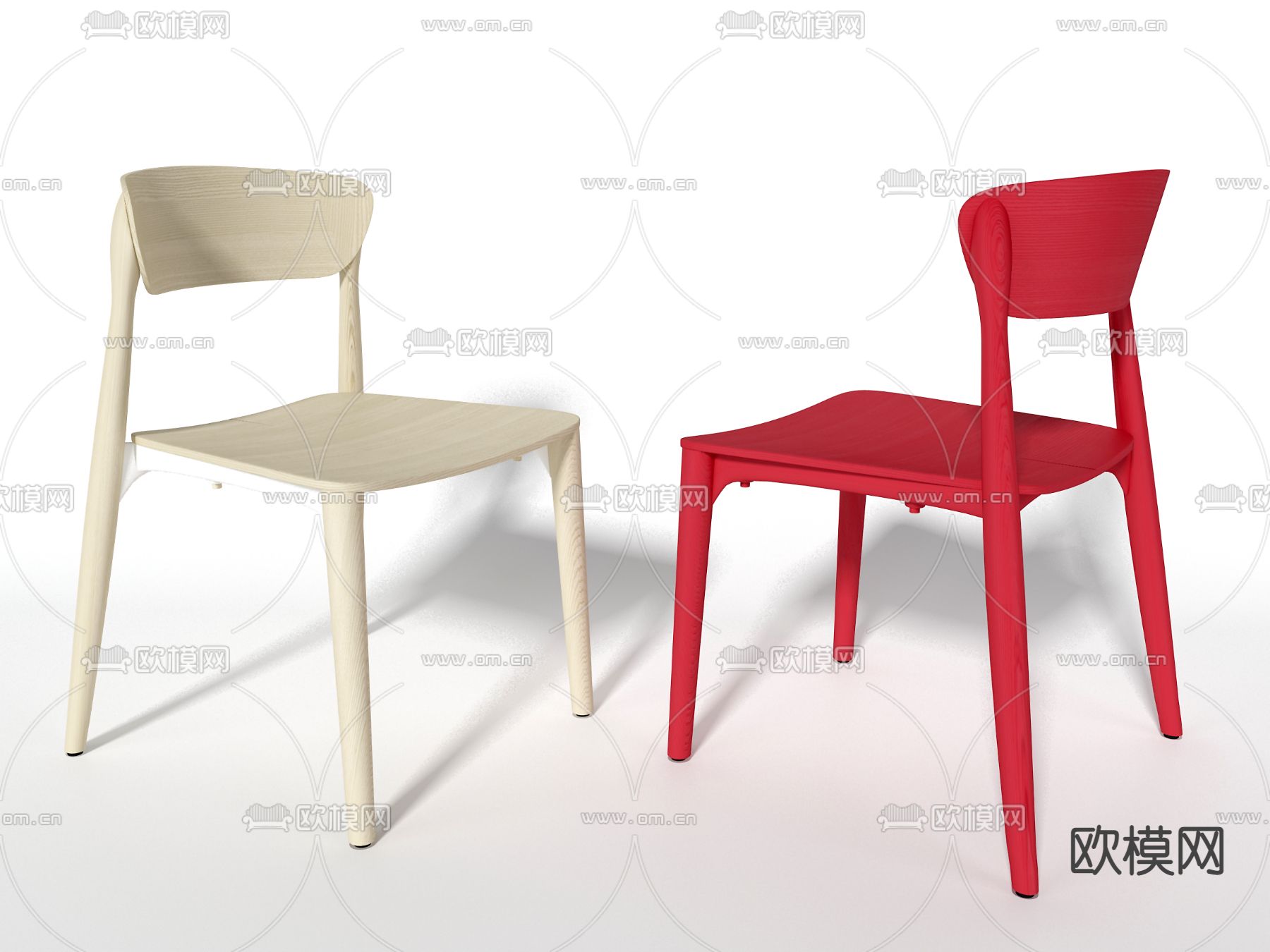 现代椅子 单椅免费3d模型下载