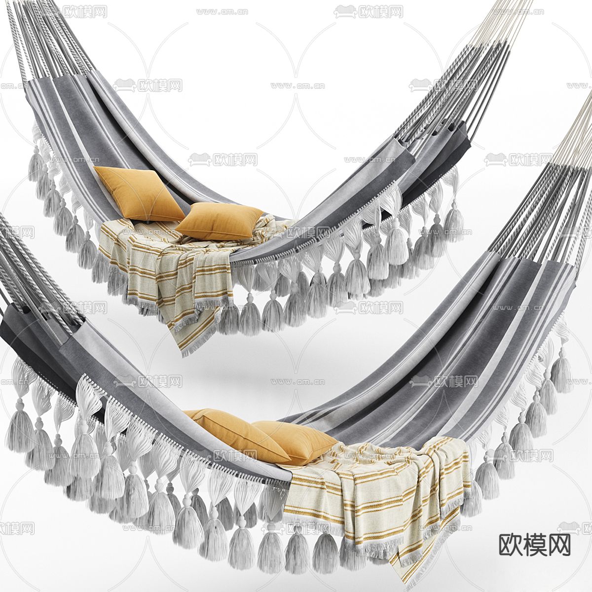 现代吊床3d模型