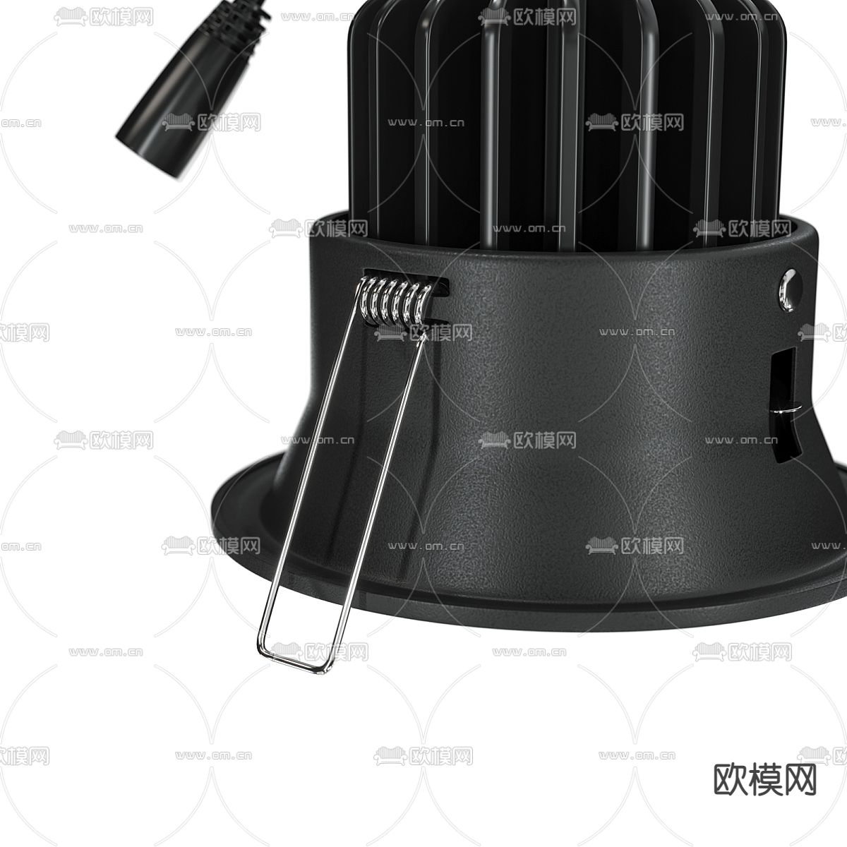 现代筒灯 射灯3d模型下载（渲染图3）