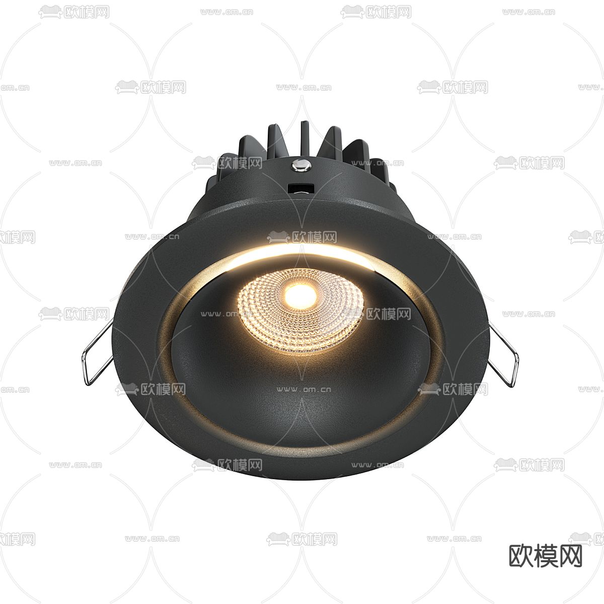 现代筒灯 射灯3d模型下载（渲染图2）