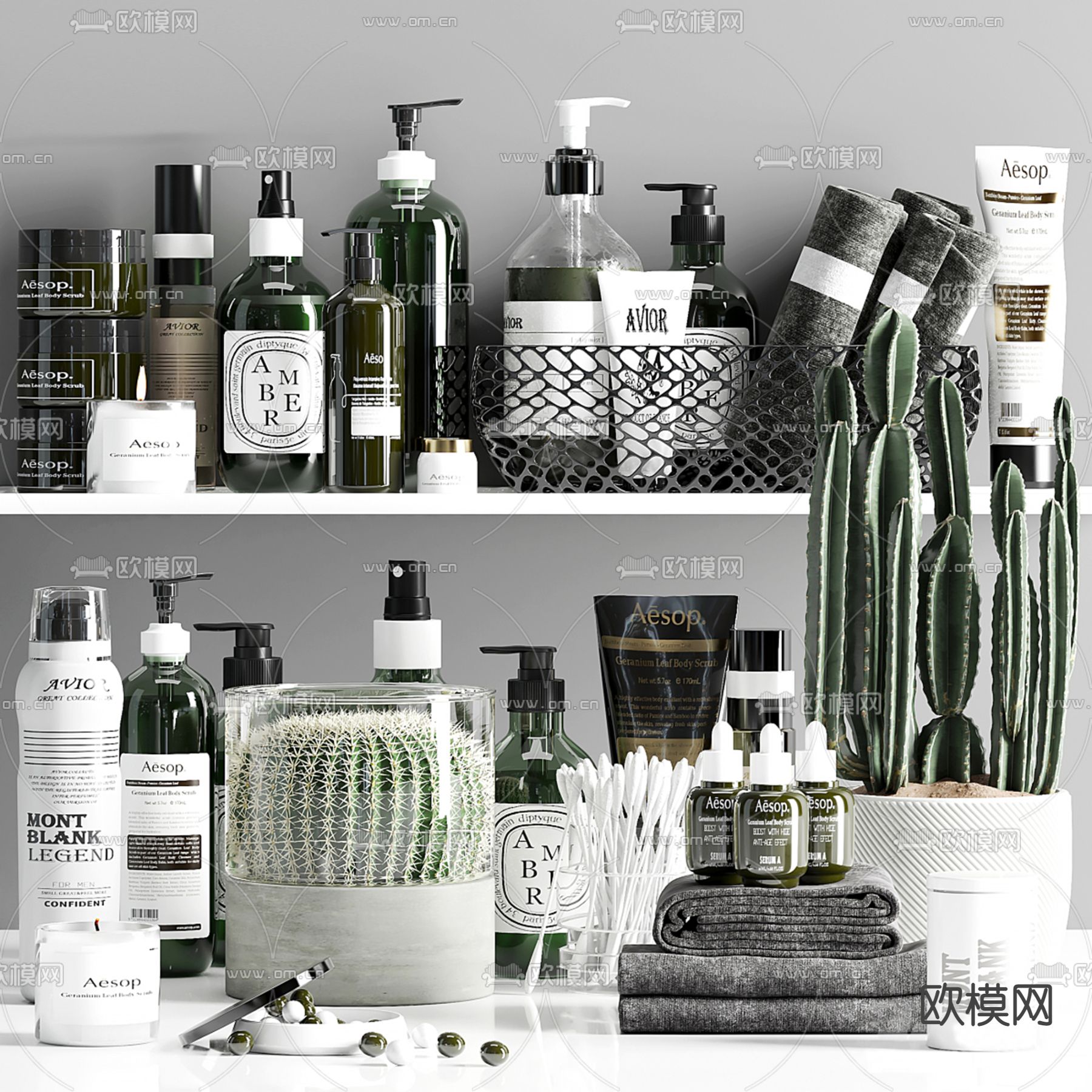 日用洗涤 洗浴用品3d模型下载