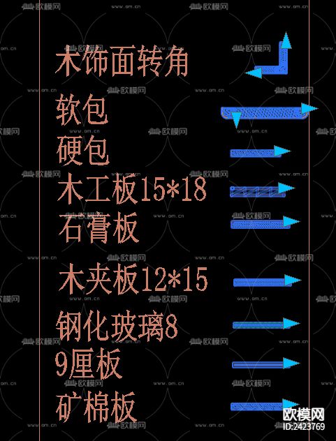 高效率的节点动态块模块设计cad施工图下载（渲染图1）